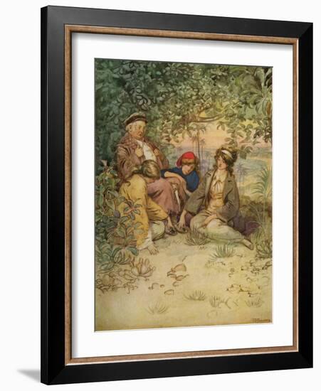 J M Barrie 'The Admirable Crichton'-Hugh Thomson-Framed Giclee Print