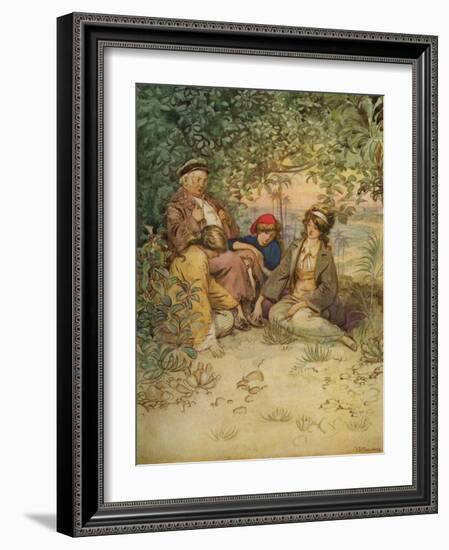 J M Barrie 'The Admirable Crichton'-Hugh Thomson-Framed Giclee Print