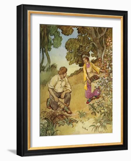 J M Barrie 'The Admirable Crichton'-Hugh Thomson-Framed Giclee Print