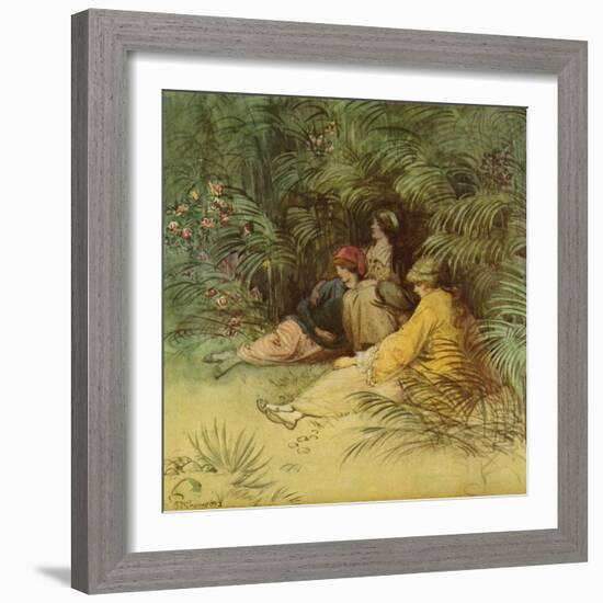 J M Barrie 'The Admirable Crichton'-Hugh Thomson-Framed Giclee Print