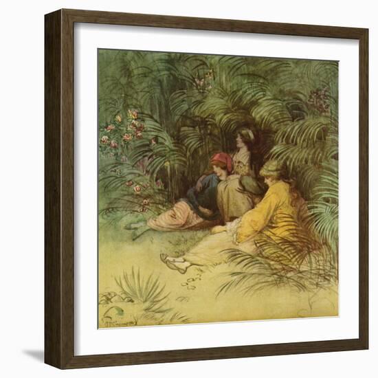 J M Barrie 'The Admirable Crichton'-Hugh Thomson-Framed Giclee Print