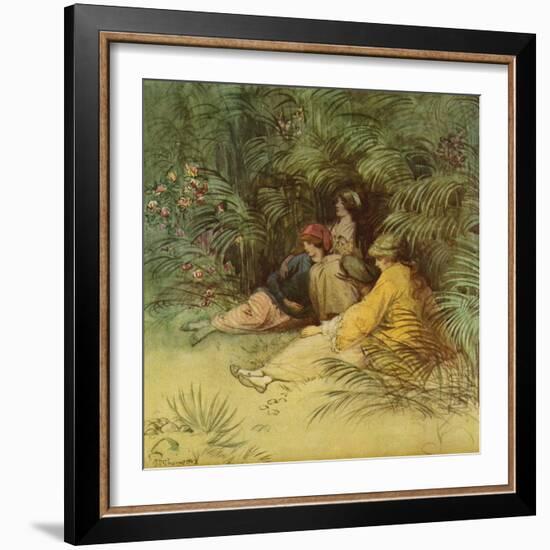 J M Barrie 'The Admirable Crichton'-Hugh Thomson-Framed Giclee Print