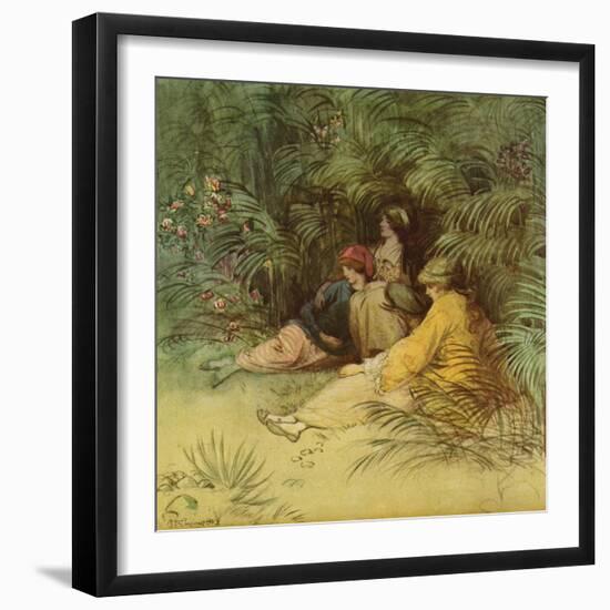 J M Barrie 'The Admirable Crichton'-Hugh Thomson-Framed Giclee Print