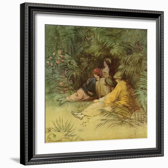 J M Barrie 'The Admirable Crichton'-Hugh Thomson-Framed Giclee Print