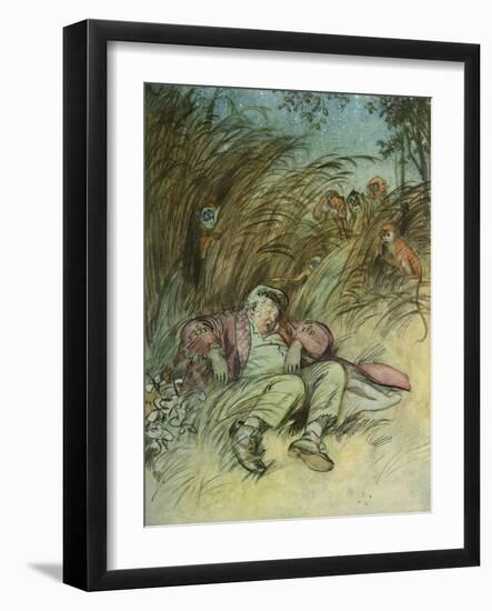 J M Barrie 'The Admirable Crichton'-Hugh Thomson-Framed Giclee Print