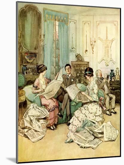 J M Barrie 'The Admirable Crichton'-Hugh Thomson-Mounted Giclee Print