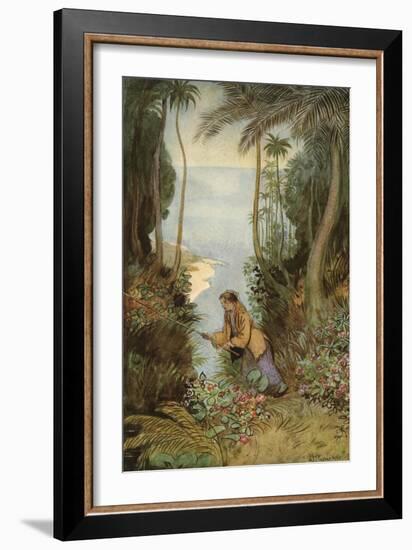 J M Barrie 'The Admirable Crichton'-Hugh Thomson-Framed Giclee Print