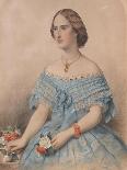 Portrait of a Young Woman, 'Miss Floe', 1863-J. M. Rogers-Framed Giclee Print