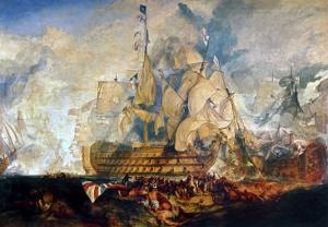 Battle of Trafalgar, 21 October 1805 by J^ M^ W^ Turner