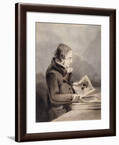 J.M.W. Turner in the British Museum-John Thomas Smith-Framed Giclee Print