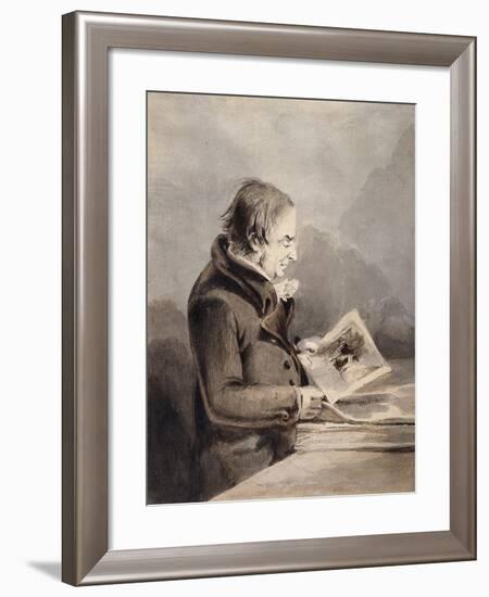 J.M.W. Turner in the British Museum-John Thomas Smith-Framed Giclee Print