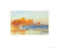 Sundown over a Lake, 1840-J^ M^ W^ Turner-Framed Giclee Print