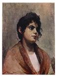 Study of an Italian Girl's Head, 1901-J Muntz-Mounted Giclee Print