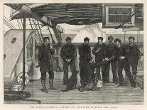 Visit of Military Officials to the Works of the Channel Tunnel, 1884-J Nash-Framed Giclee Print