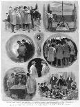 Visit of Military Officials to the Works of the Channel Tunnel, 1884-J Nash-Framed Giclee Print