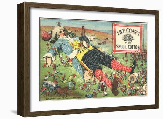 J.&P. Coats Spool Cotton Trade Card-null-Framed Giclee Print