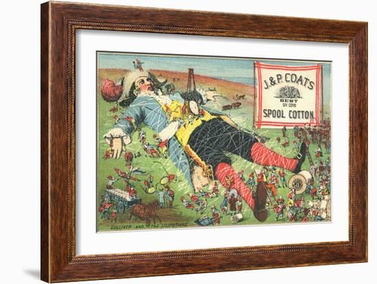 J.&P. Coats Spool Cotton Trade Card-null-Framed Giclee Print
