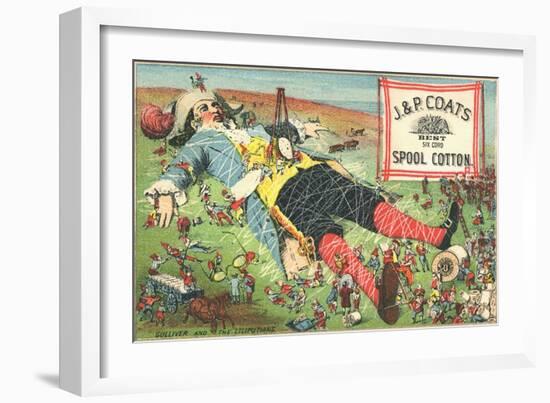 J.&P. Coats Spool Cotton Trade Card-null-Framed Giclee Print