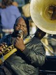 Portrait of a Jazz Musician in the French Quarter, New Orleans, Louisiana, USA-J P De Manne-Photographic Print