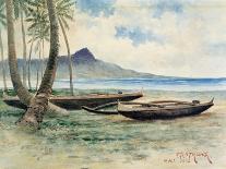 Diamond Head, Hawaii, 1886-J.P. Strong-Framed Giclee Print