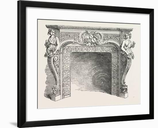 J.P. Vaudre, Chimney Piece of Iron, 1851-null-Framed Giclee Print