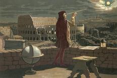 Copernicus Observing in Rome an Eclipse of the Moon-J. Presno-Giclee Print