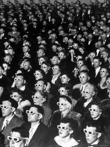 3-D Movie Viewers during Opening Night of "Bwana Devil" by J^ R^ Eyerman