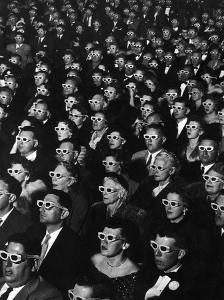 3-D Movie Viewers during Opening Night of "Bwana Devil" by J^ R^ Eyerman
