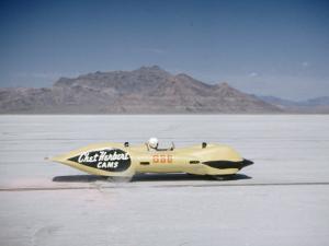 Bonneville Hot Rod Meet at the Bonneville Salt Flats in Utah by J^ R^ Eyerman
