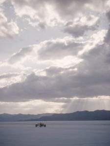 Bonneville Hot Rod Meet at the Bonneville Salt Flats in Utah by J^ R^ Eyerman