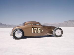 Bonneville Hot Rod Meet at the Bonneville Salt Flats in Utah by J^ R^ Eyerman