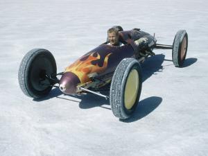 Bonneville Hot Rod Meet at the Bonneville Salt Flats in Utah by J^ R^ Eyerman