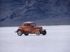 Bonneville Hot Rod Meet at the Bonneville Salt Flats in Utah by J^ R^ Eyerman