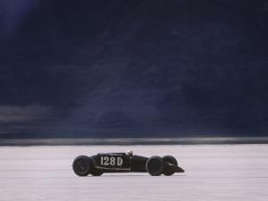Bonneville Hot Rod Meet at the Bonneville Salt Flats in Utah by J^ R^ Eyerman