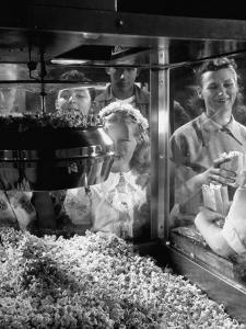 Children Watching a Popcorn Working by J^ R^ Eyerman