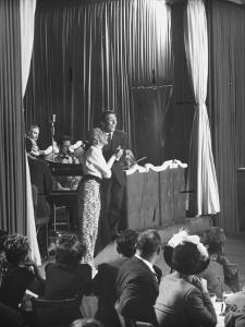 Comedian Kay Thompson's Night Club Act at Ciro's by J^ R^ Eyerman
