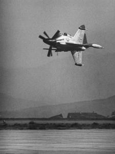 Convair's Pogo Plane-First Public Flight by J^ R^ Eyerman