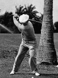 Golfer Ben Hogan, Keeping His Shoulders Level at Top of Swing-J. R. Eyerman-Premium Photographic Print