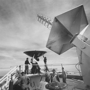 Radar and Telemetering Equipment to Track the X-15 During Supersonic Flight, at Edwards Air Base by J^ R^ Eyerman
