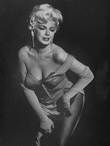 TV Stripper Barbara Nichols in the Play "The Untouchables" by J^ R^ Eyerman