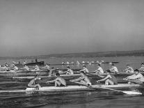 Washington Univ. Rowing Team Practicing on Lake Washington-J^ R^ Eyerman-Photographic Print