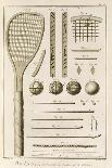 Tennis Racquets and Billiard Cues, from the 'Encyclopedia' by Denis Diderot-J.R. Lucotte-Framed Premier Image Canvas