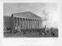 The Chamber of Deputies, Principal Entrance, Paris, France, 1822-J Redaway-Giclee Print