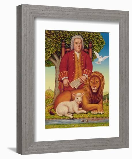 J.S. Bach's (1685-1750) Peaceable Kingdom, 2000-Frances Broomfield-Framed Giclee Print