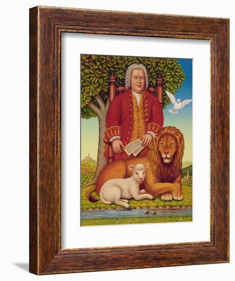 J.S. Bach's (1685-1750) Peaceable Kingdom, 2000-Frances Broomfield-Framed Giclee Print