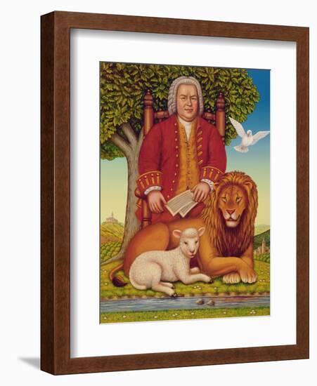 J.S. Bach's (1685-1750) Peaceable Kingdom, 2000-Frances Broomfield-Framed Giclee Print