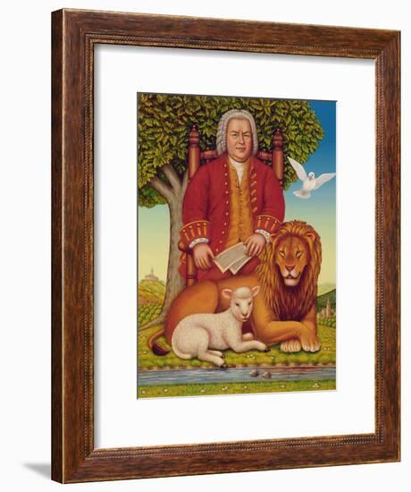 J.S. Bach's (1685-1750) Peaceable Kingdom, 2000-Frances Broomfield-Framed Giclee Print