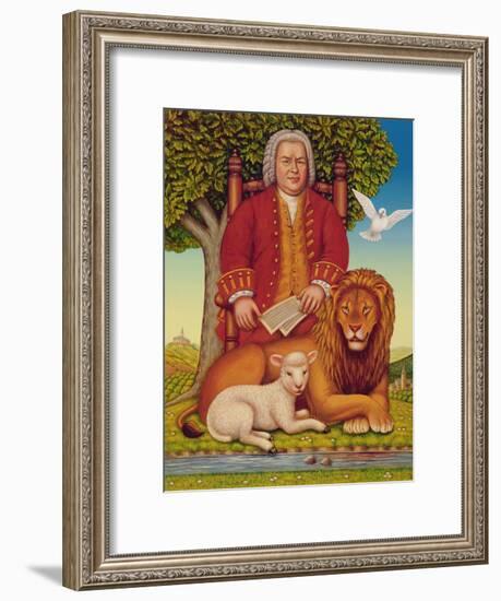J.S. Bach's (1685-1750) Peaceable Kingdom, 2000-Frances Broomfield-Framed Giclee Print