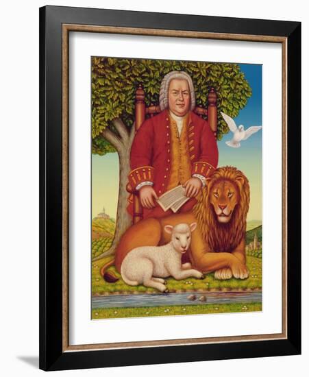 J.S. Bach's (1685-1750) Peaceable Kingdom, 2000-Frances Broomfield-Framed Giclee Print