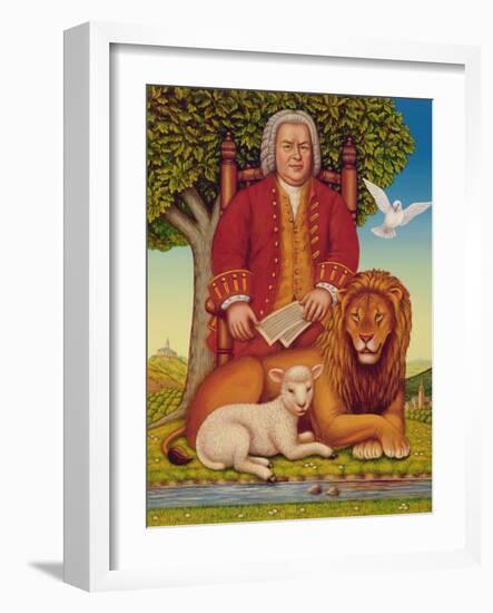 J.S. Bach's (1685-1750) Peaceable Kingdom, 2000-Frances Broomfield-Framed Giclee Print